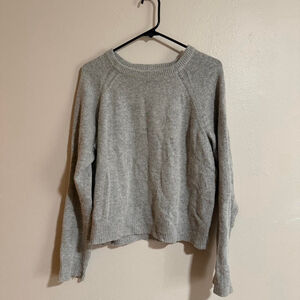 Community Aritzia Sweater Women’s Gray Alpaca Blend Crewneck Long Sleeve Knit